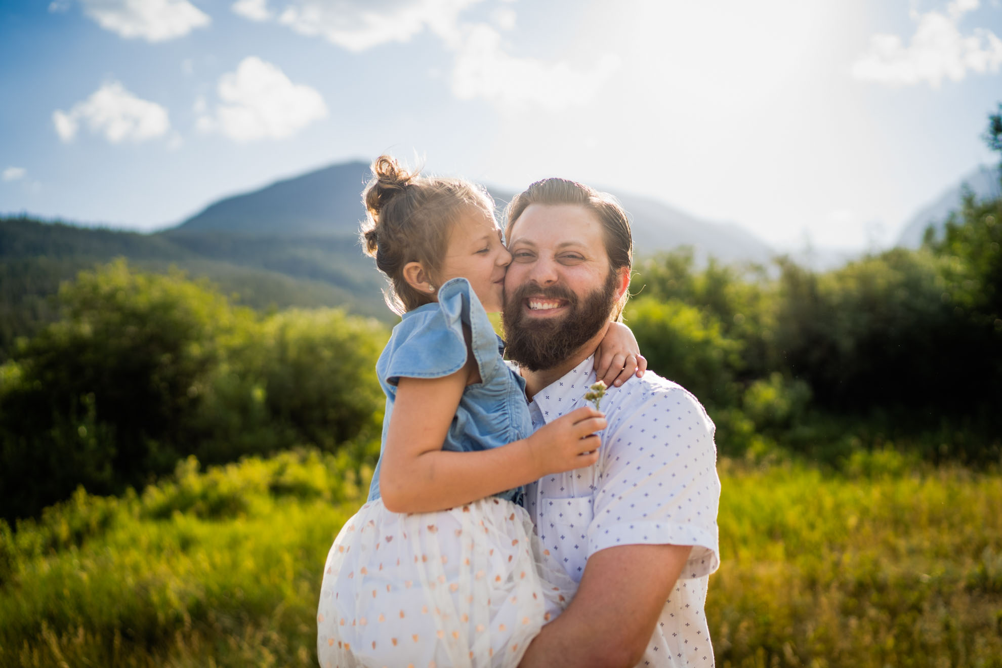 Father and daughter picture in Rocky Mountain National Park