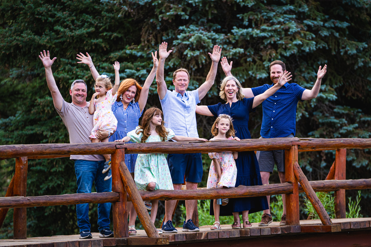 family photo at the ymca of the rockies, captured by estes park family photographer, joe pyle